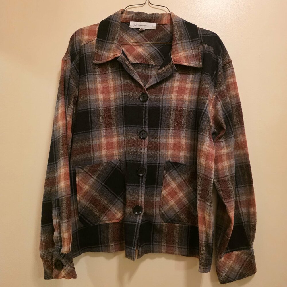 Generation K Fall Button Down Shirt / Lightweight Jacket L
